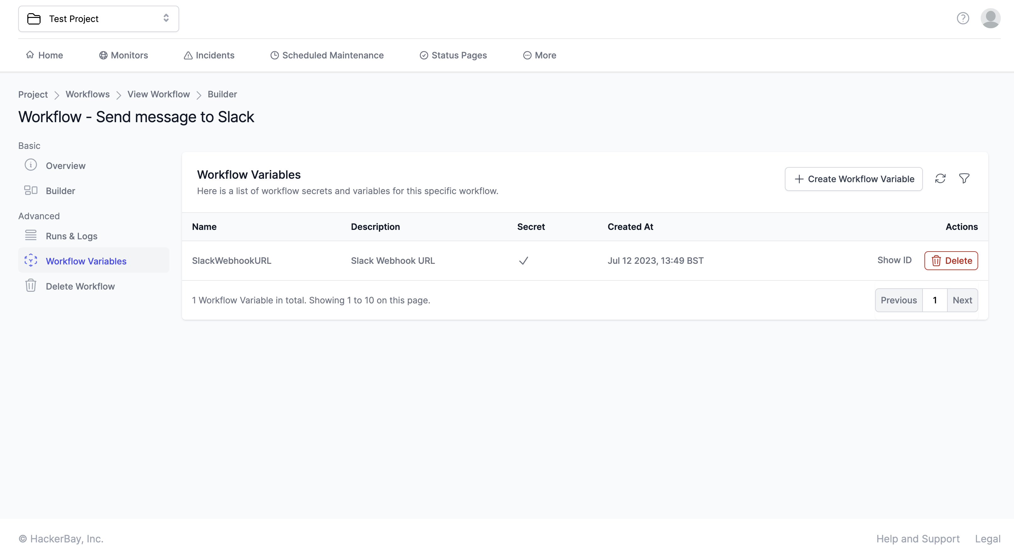 Inbox user interface
